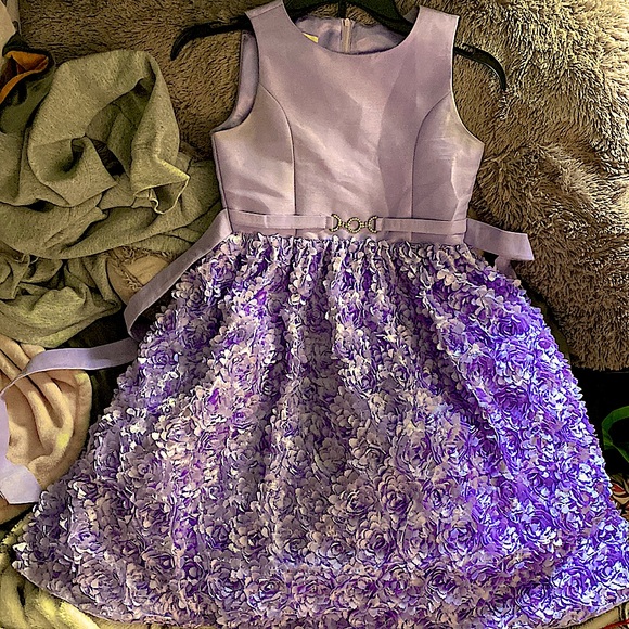 open lace back dress Purple Ice Princess – Little Adventures main image 0